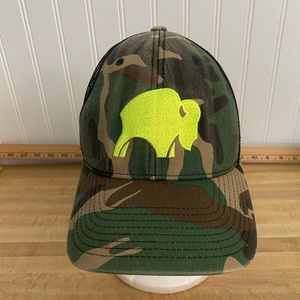 Preowned Men’s “ Bison Coolers” Hat/Cap. Camo Front Mesh Back. Adjustable.